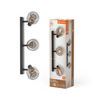 LEDVANCE Wandleuchte Decor Spot Firefly 3x2,8W 2700K schwarz – Produkt mit Verpackung