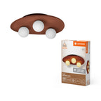 LEDVANCE Deckenleuchte Decor Clay Nest 3xG9 braun – Produkt mit Verpackung