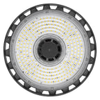 LEDVANCE LED-Hallenleuchte High Bay P 75W/53W 840 13500lm 110° schwarz IP66 dimmbar – Ansicht stehend