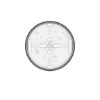 LEDVANCE LED-Wandleuchte Bulkhead Round DALI 300 15,5 W 3000 K 2020 lm IP65 IK10 dimmbar weiß – Seitenansicht