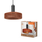LEDVANCE Pendelleuchte Decor Clay Windows E27 nicht dimmbar braun IP20 – Produkt mit Verpackung