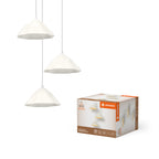 LEDVANCE Pendelleuchte Decor Lotus Leaf 3xE14 weiß IP20 – Produkt mit Verpackung