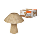 LEDVANCE Tischleuchte Decor Bamboo Paper Hut E27 braun – Produkt mit Verpackung