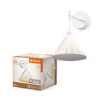 LEDVANCE Wandleuchte Decor Pulp E14 weiß – Produkt mit Verpackung