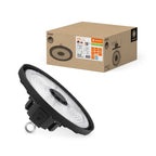 LEDVANCE LED-Hallenleuchte High Bay P 75W/53W 865 13350lm 110° schwarz IP66 dimmbar – Produkt mit Verpackung