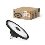 LEDVANCE LED-Hallenleuchte High Bay P 150W/125W 840 26250lm 70° schwarz IP66 dimmbar – Produkt mit Verpackung
