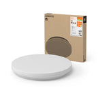 LEDVANCE Leuchte SF FLAT RD 500 P ML 83040 27W/19W 3.780lm/2.660lm IP54 – Produkt mit Verpackung