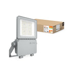 LEDVANCE LED Fluter Flex 40W/830 5.800 lm 45°x140° IP66 Weißaluminium – Produkt mit Verpackung