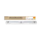 LEDVANCE Feuchtraumleuchten-Gehäuse Damp Proof Housing 600 für 1 T8-LED-Röhre IP65 Grau – Produkt mit Verpackung