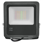 LEDVANCE LED Smart+ Fluter Matter 20W RGBW 1.600 lm IP65 dunkelgrau – Ansicht stehend