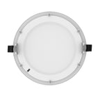 LEDVANCE Downlight Slim Alu D175 16/12/8W 830/840 1600/1200/800lm 90° IP44 weiß – Draufsicht