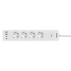 LEDVANCE Smarte Steckdosenleiste SMART+ WiFi Multi Power Socket 4-fach USB weiß – Ansicht stehend