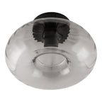 Osram Deckenleuchte Decor Smoke Glass 1-flammig E27 nicht dimmbar schwarz IP20