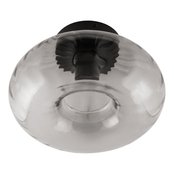 Osram Deckenleuchte Decor Smoke Glass 1-flammig E27 nicht dimmbar schwarz IP20