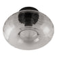 Osram Deckenleuchte Decor Smoke Glass 1-flammig E27 nicht dimmbar schwarz IP20