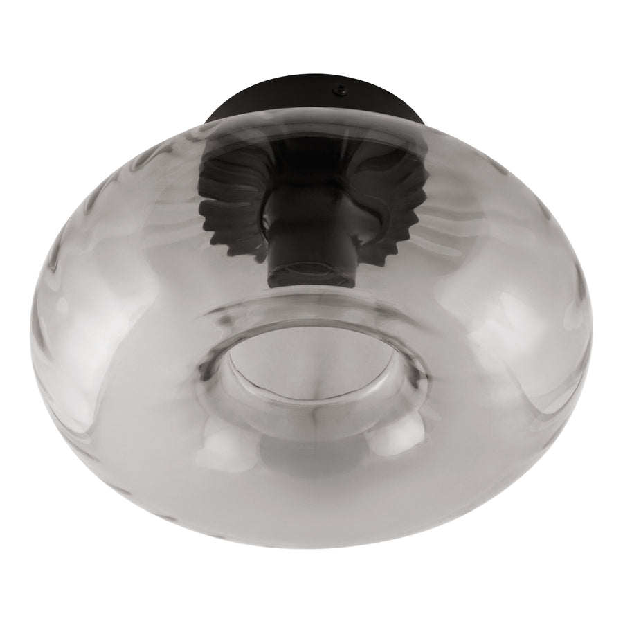 Osram Deckenleuchte Decor Smoke Glass 1-flammig E27 nicht dimmbar schwarz IP20