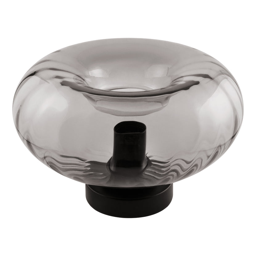 Osram Tischleuchte Decor Smoke Glass 1-flammig E27 nicht dimmbar schwarz IP20