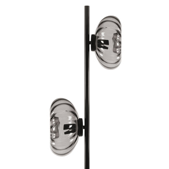 Osram Stehleuchte Decor Smoke Glass 2-flammig E14 nicht dimmbar schwarz IP20