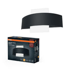 LEDVANCE LED-Außenwandleuchte Endura Style Shield Square 10,5 W/830 410 lm warmweiß dunkelgrau IP44 – Produkt mit Verpackung