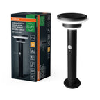 LEDVANCE LED-Wegeleuchte Endura Style Solar Double Circle 40 cm 6 W 400 lm warmweiß schwarz IP44 – Produkt mit Verpackung