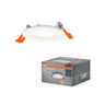 LEDVANCE LED-Downlight Slim 85 mm 4,5 W 3.000 K 240 lm warmweiß IP20 weiß – Produkt mit Verpackung