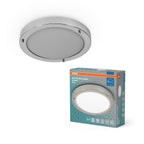 LEDVANCE LED-Deckenleuchte Bathroom Classic Round E27 IP44 Ø310 mm Chrom – Produkt mit Verpackung
