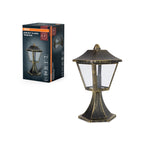 LEDVANCE ENDURA Classic Tradition Pollerleuchte 33 cm E27 gold – Produkt mit Verpackung