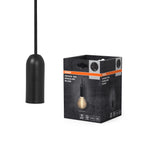 LEDVANCE Pendelleuchte Vintage 1906 PenduLum Round E27 schwarz – Produkt mit Verpackung