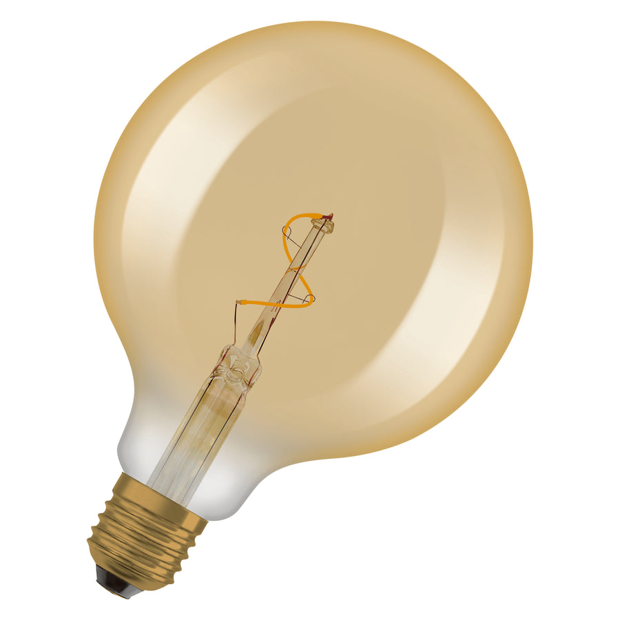 Osram LED Filament Globe G125 klar gold 320° 1,8W/822 extra warmweiß 30lm E27 220-240V