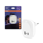 LEDVANCE LED-Nachtlicht Lunetta Edge Sensor 830 USB A C Weiß – Produkt mit Verpackung