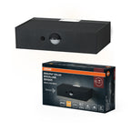 LEDVANCE LED-Außenwandleuchte Endura Style Solar Bricklume Sensor 3 W 300 lm warmweiß dunkelgrau IP65 – Produkt mit Verpackung
