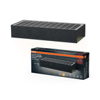 LEDVANCE LED-Außenwandleuchte Endura Style Solar Bricklume Wide Sensor 6 W/830 850 lm dunkelgrau IP65 – Produkt mit Verpackung