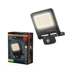 LEDVANCE LED ENDURA Flood Sensor 50W 3000K 5000lm IP44 dunkelgrau – Produkt mit Verpackung