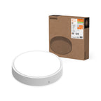 LEDVANCE LED-Wandleuchte Bulkhead Round DALI 300 15,5 W 4000 K 2080 lm IP65 IK10 dimmbar weiß – Produkt mit Verpackung