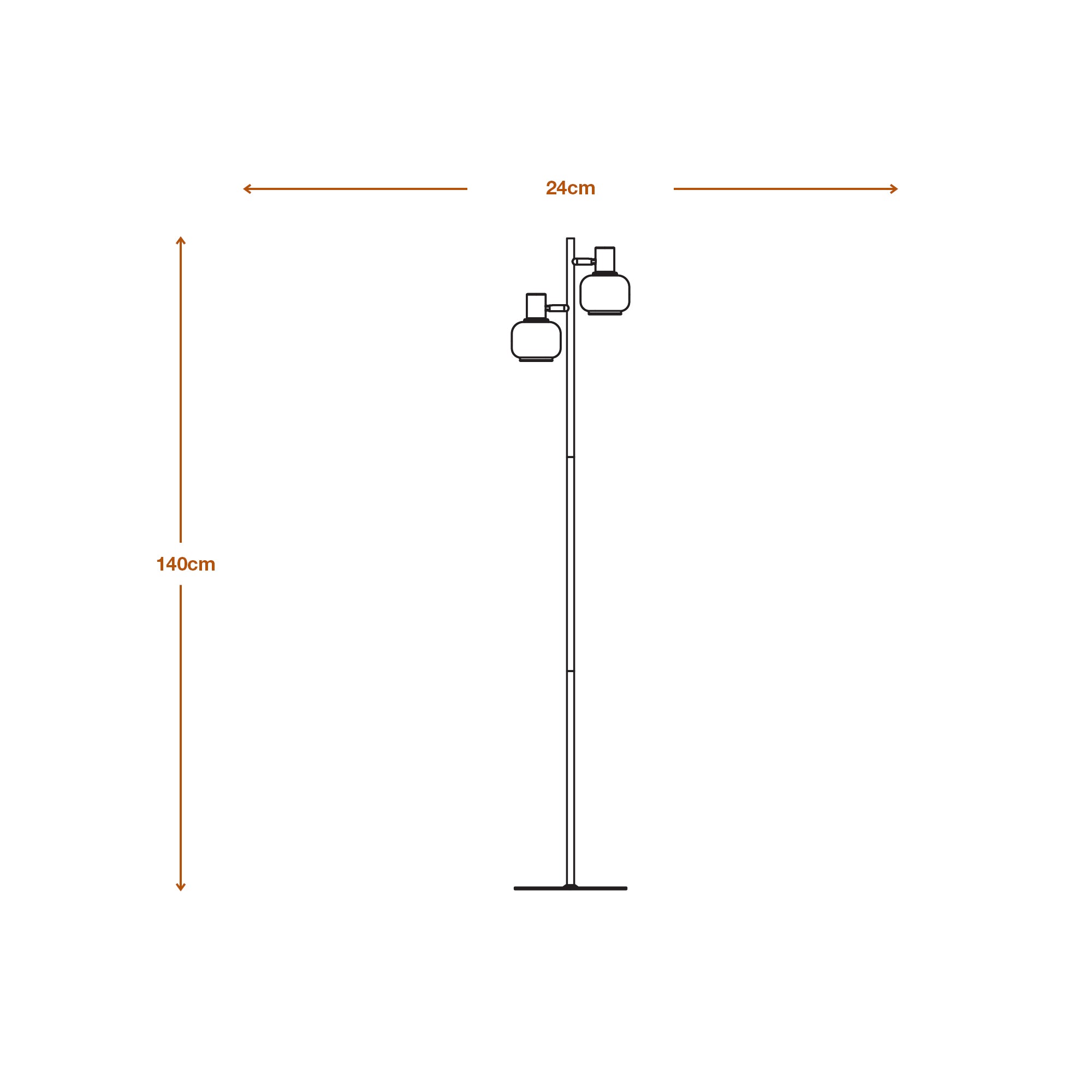 Osram Stehleuchte Decor Firefly 2-flammig E14 – Produktansicht 3