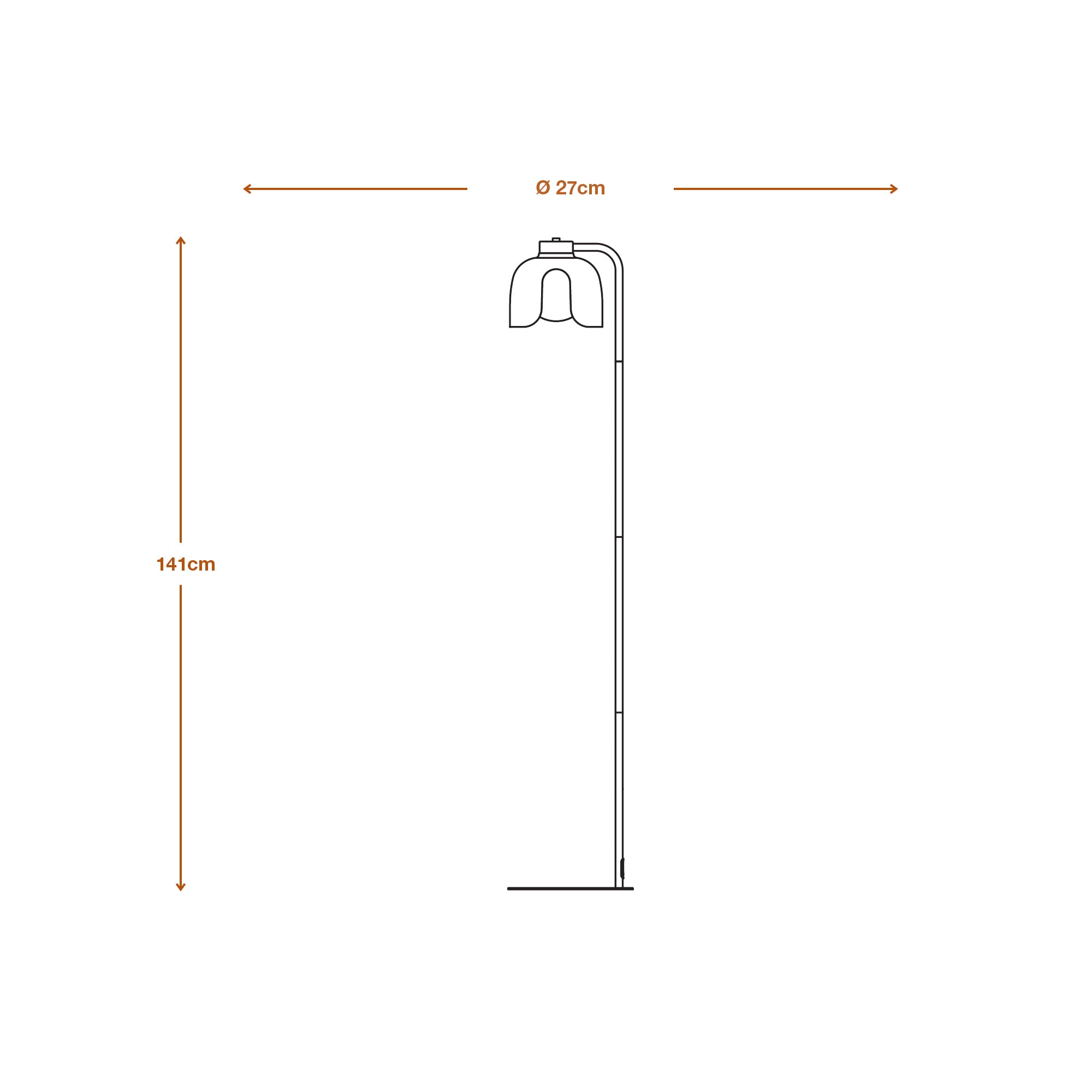 Osram Stehleuchte Decor Corolle 1-flammig E27 – Produktansicht 2