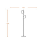 Osram Stehleuchte Decor Smoke Glass 2-flammig E14 – Produktansicht 2