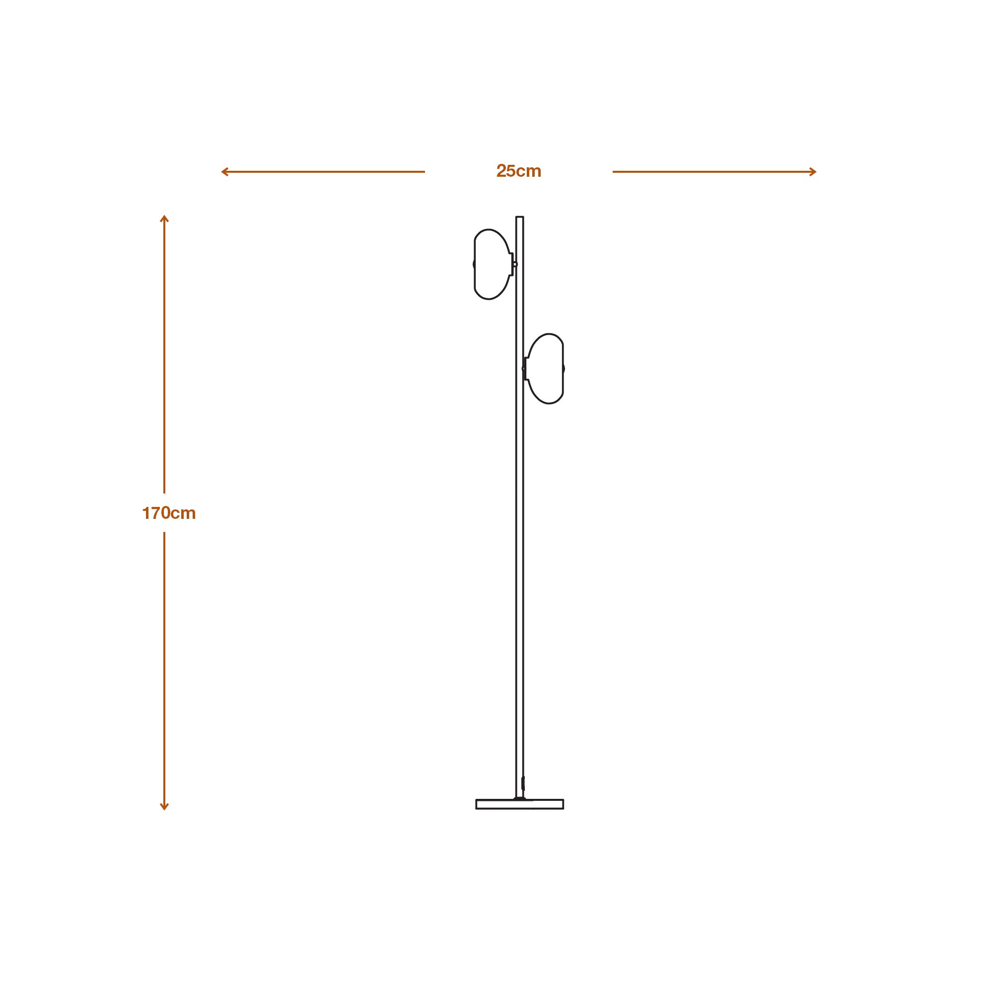 Osram Stehleuchte Decor Smoke Glass 2-flammig E14 – Produktansicht 2