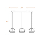Osram LED Pendelleuchte Decor Puck 3-flammig LN – Produktansicht 3