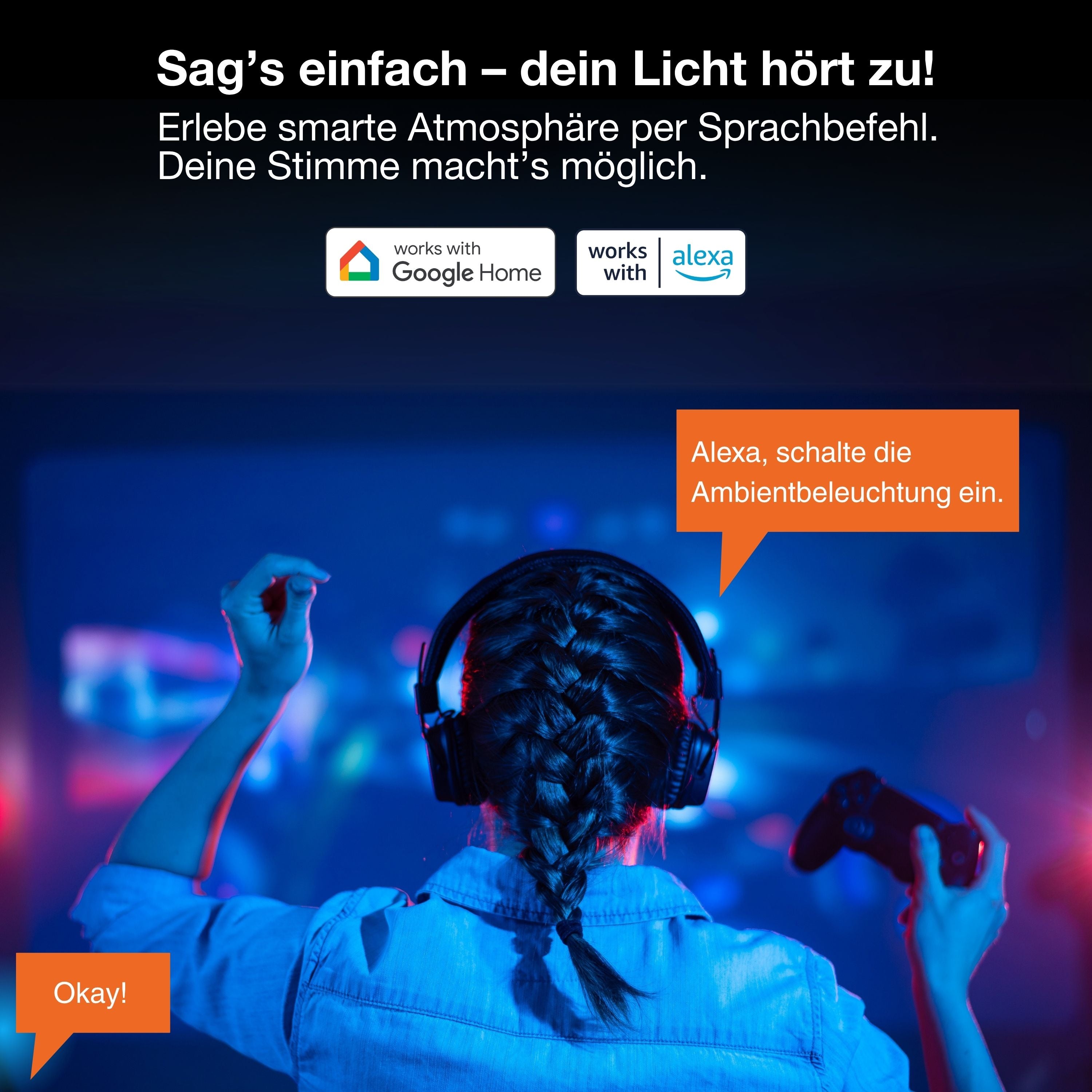 LEDVANCE LED-Band Smart+ WiFi EXT 1m RGB TW – Anwendungsbild 2