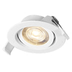 LEDVANCE LED-Einbaustrahler Simple DIM Set 3x 4,9 W 2.700 K dimmbar weiß – Ansicht stehend