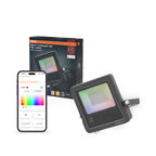 LEDVANCE LED Smart+ Fluter Matter 20W RGBW 1.600 lm IP65 dunkelgrau – Produkt mit Verpackung