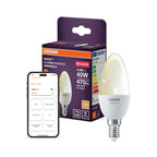 Osram LED-Kerzenlampe SMART+ Zigbee Classic B40 4,9W E14 2.700K dimmbar – Produkt mit Verpackung