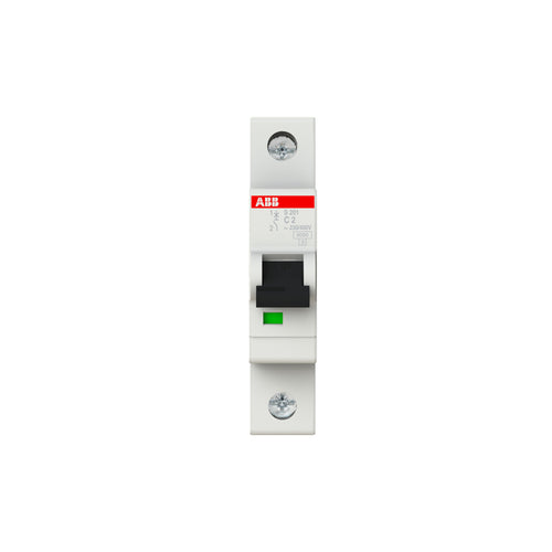 ABB Leitungsschutzschalter S201-C2 1-polig Charakteristik C 2 A 6 kA