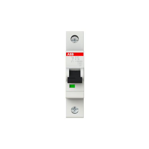 ABB Leitungsschutzschalter S201-C16 1-polig Charakteristik C 16 A 6 kA