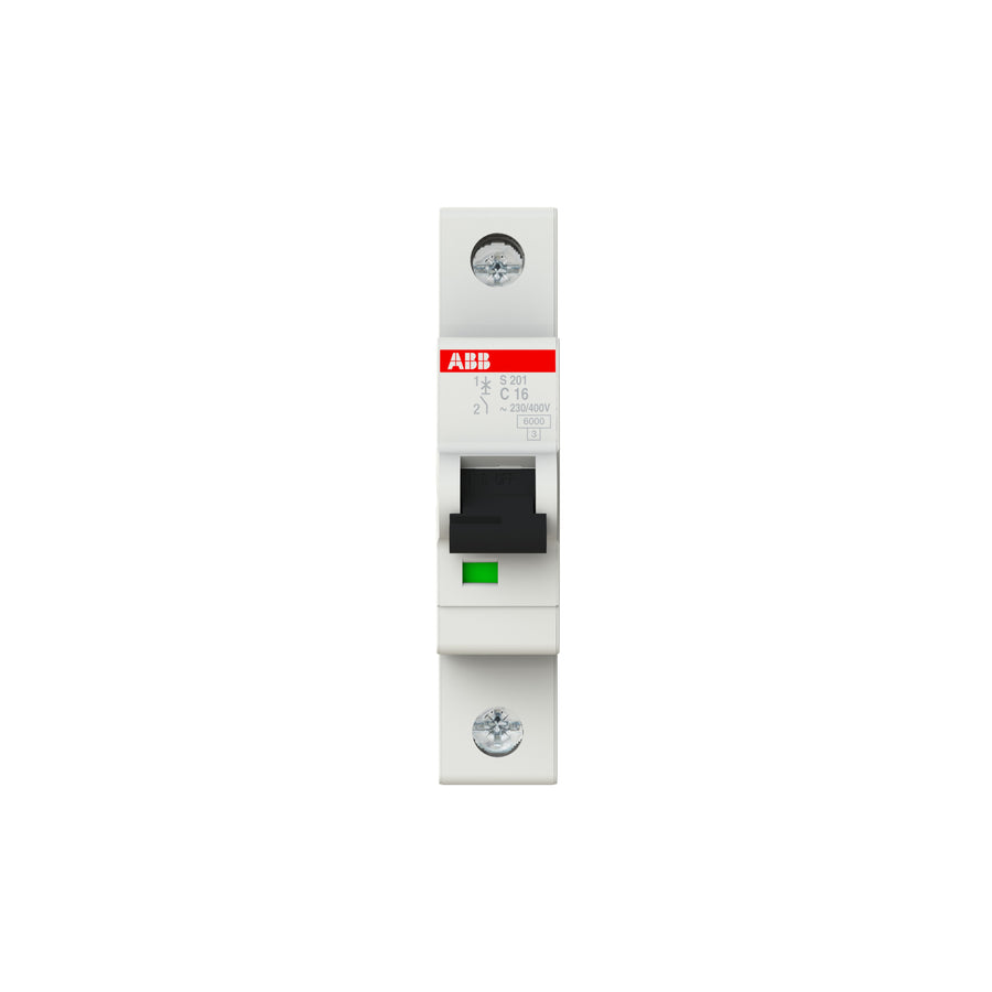 ABB Leitungsschutzschalter S201-C16 1-polig Charakteristik C 16 A 6 kA