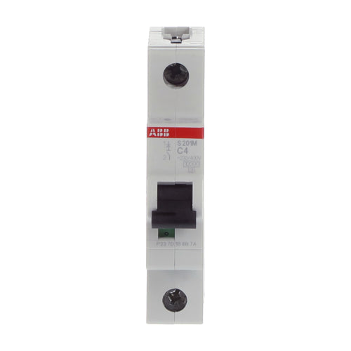 ABB Leitungsschutzschalter S201M-C4 1-polig Charakteristik C 4 A 10 kA