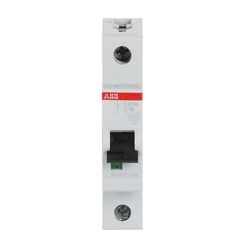 ABB Leitungsschutzschalter S201M-C16 1-polig Charakteristik C 16 A 10 kA