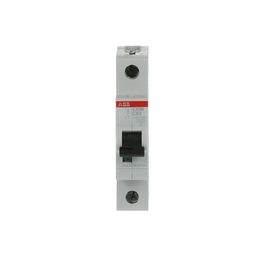 ABB Leitungsschutzschalter S201M-C63 1-polig Charakteristik C 63 A 10 kA
