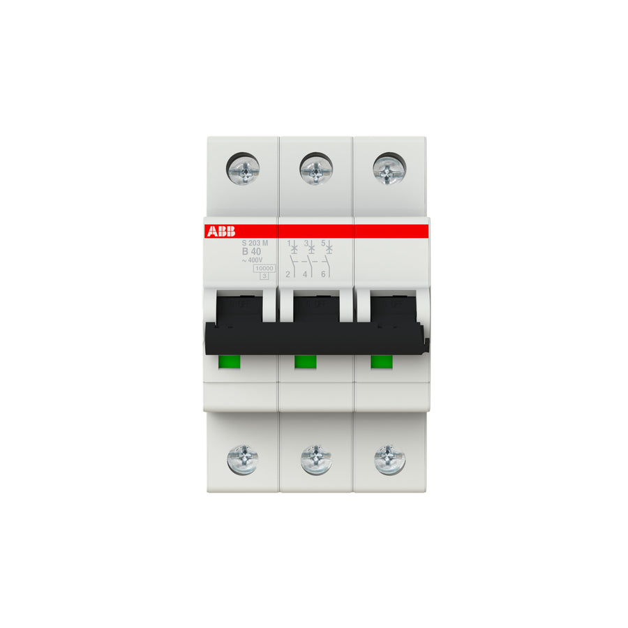 ABB Leitungsschutzschalter S203M-B40 3-polig Charakteristik B 40 A 10 kA